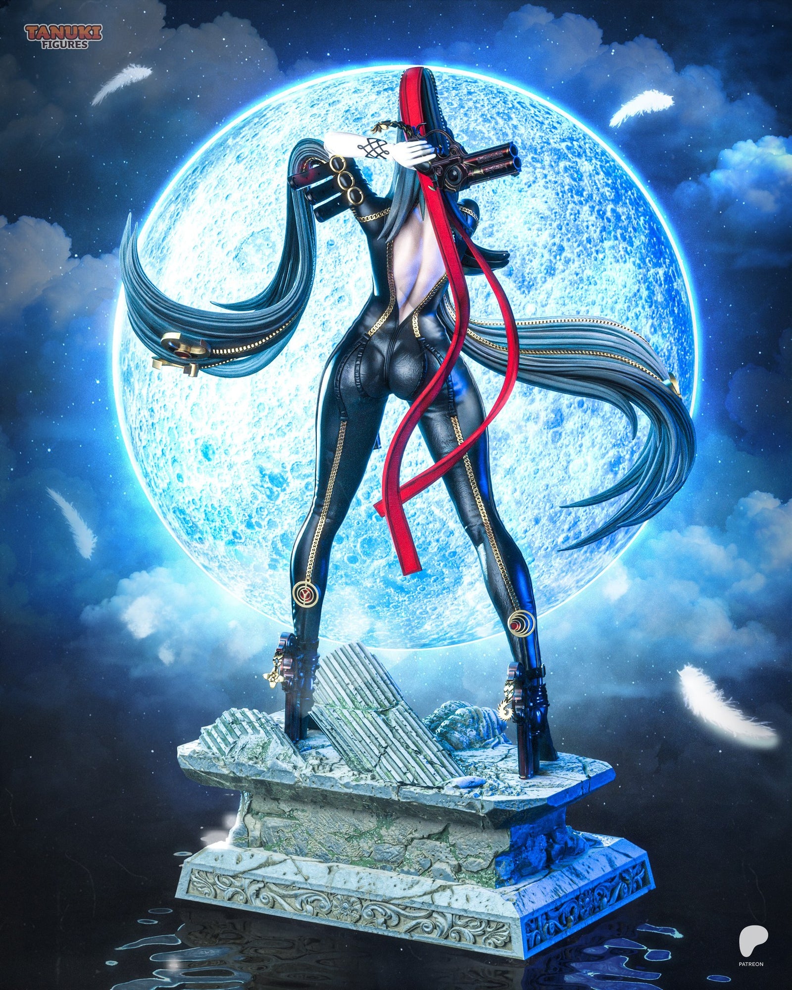 Bayonetta (Bayonetta) resin figure by Tanuki Figures — studio render 3
