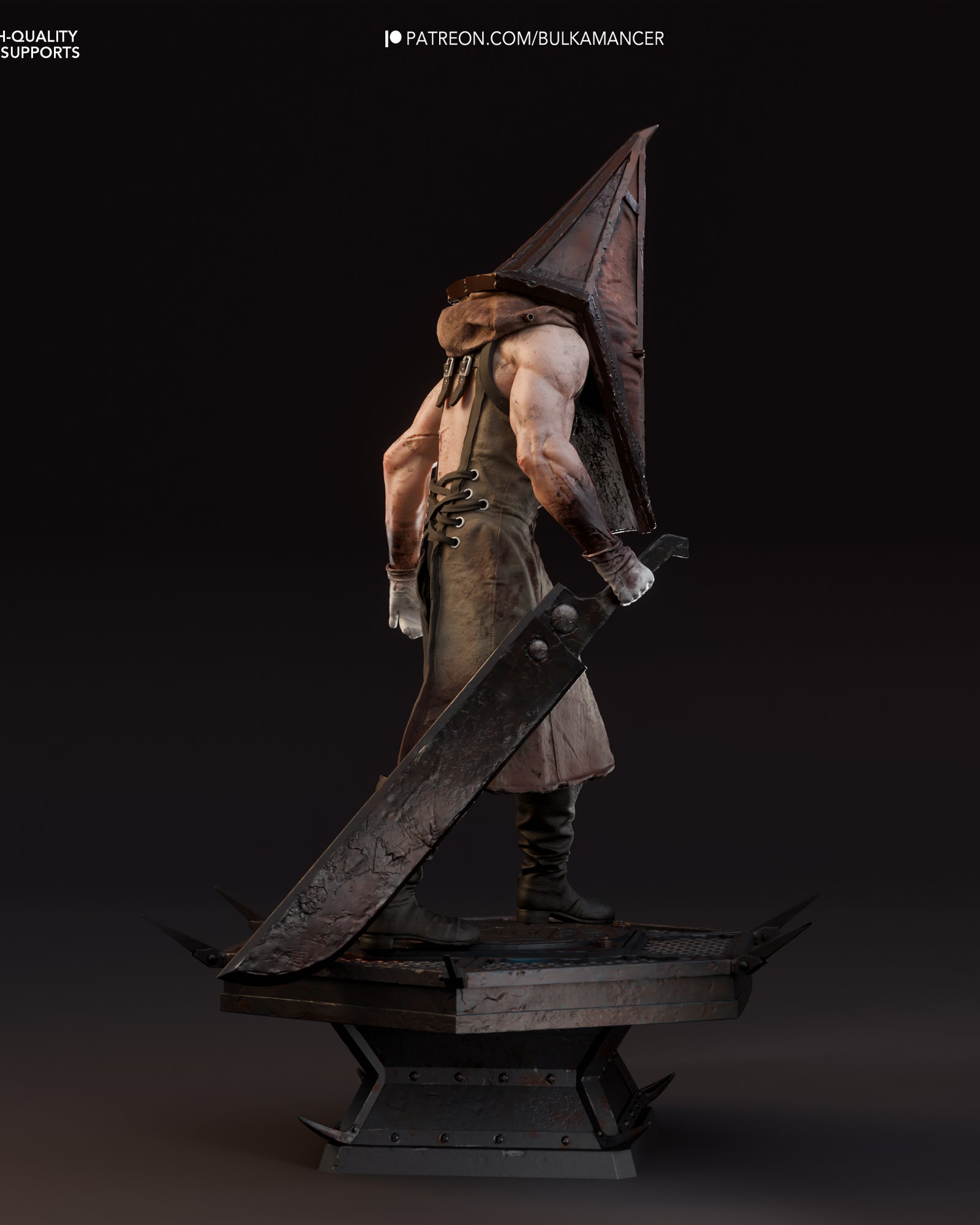 Pyramid Head (Silent Hill) resin figure by Bulkamancer — studio render 4