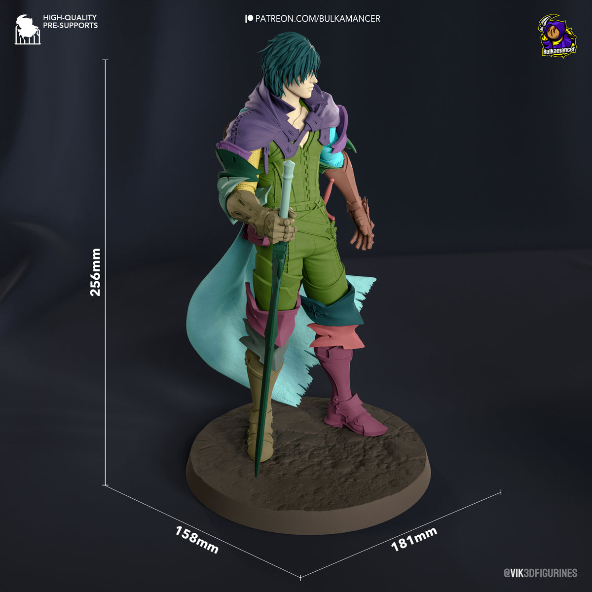 Clive Rosfield (Final Fantasy) resin figure by Bulkamancer — studio render 8