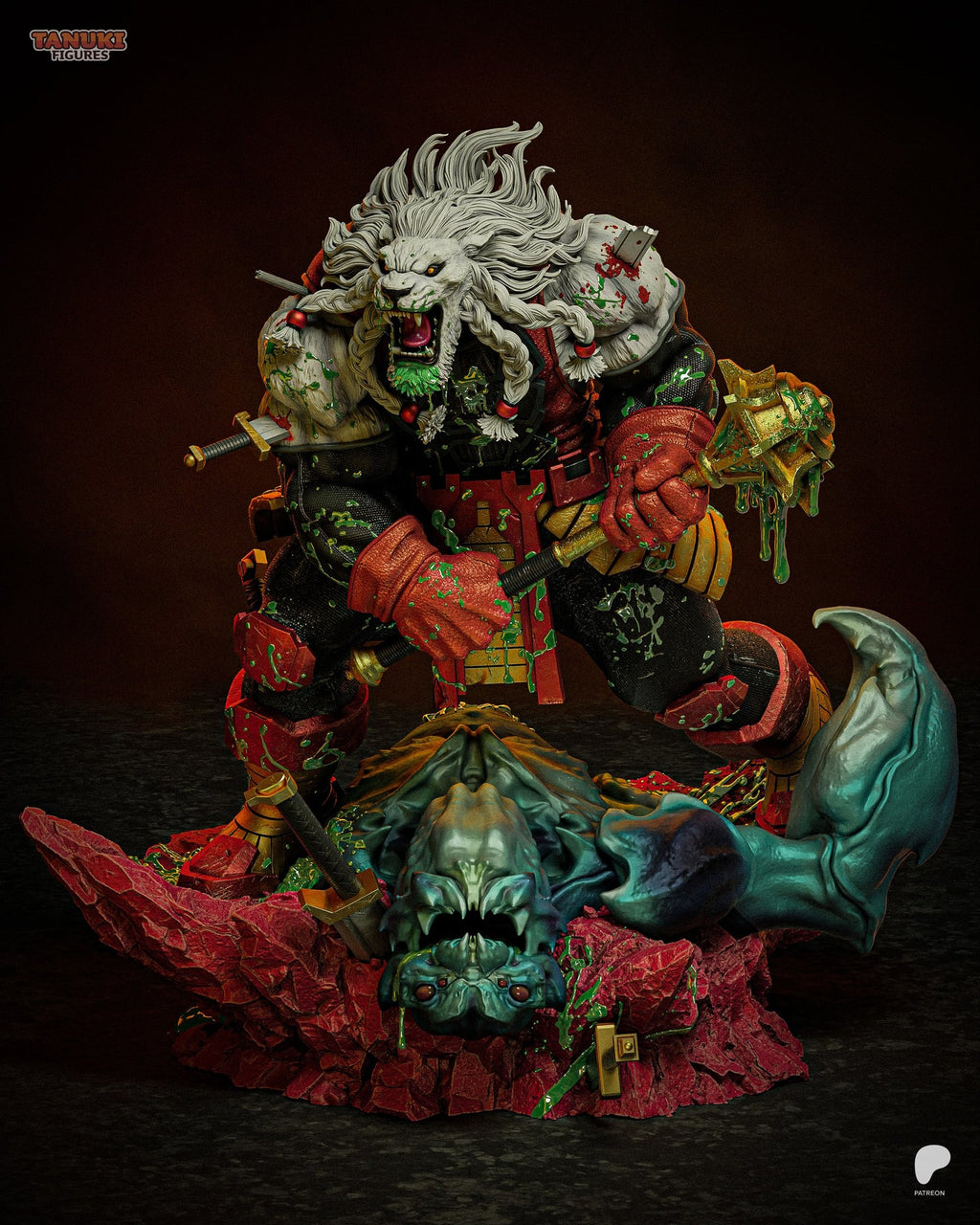 Battle Beast (Invincible) resin figure by Tanuki Figures — studio render 3