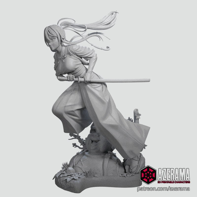 Sagiri (Hell's Paradise) resin figure by Azerama — studio render 7