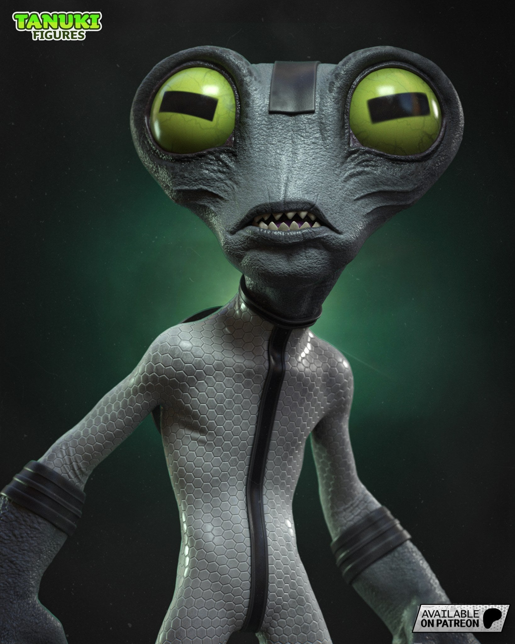 Grey Matter (Ben 10) resin figure by Tanuki Figures — studio render 6