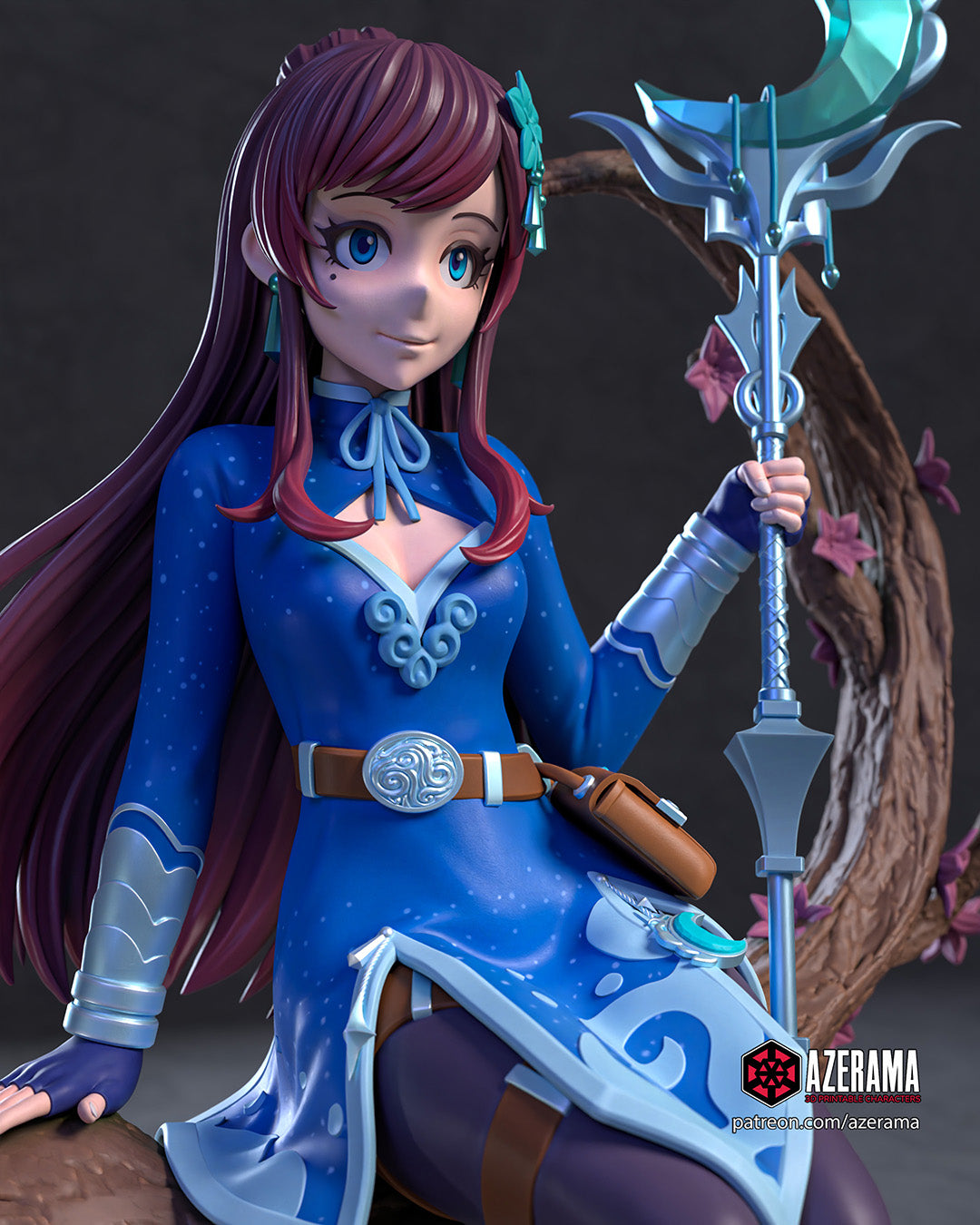 Aoi Haruka (_Original Characters) resin figure by Azerama — studio render 2