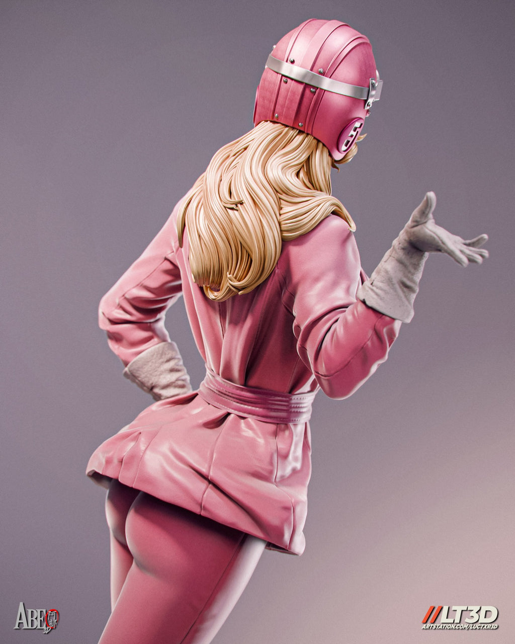 Penelope Pitstop (Wacky Races) resin figure by Abe3D — studio render 20