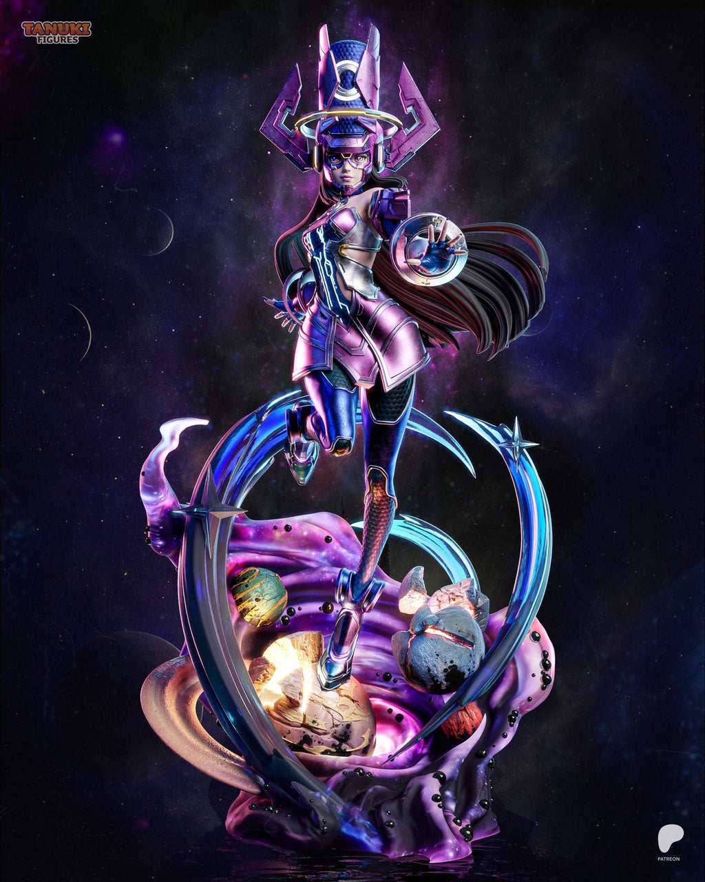 Galacta (Marvel) resin figure by Tanuki Figures — studio render 1