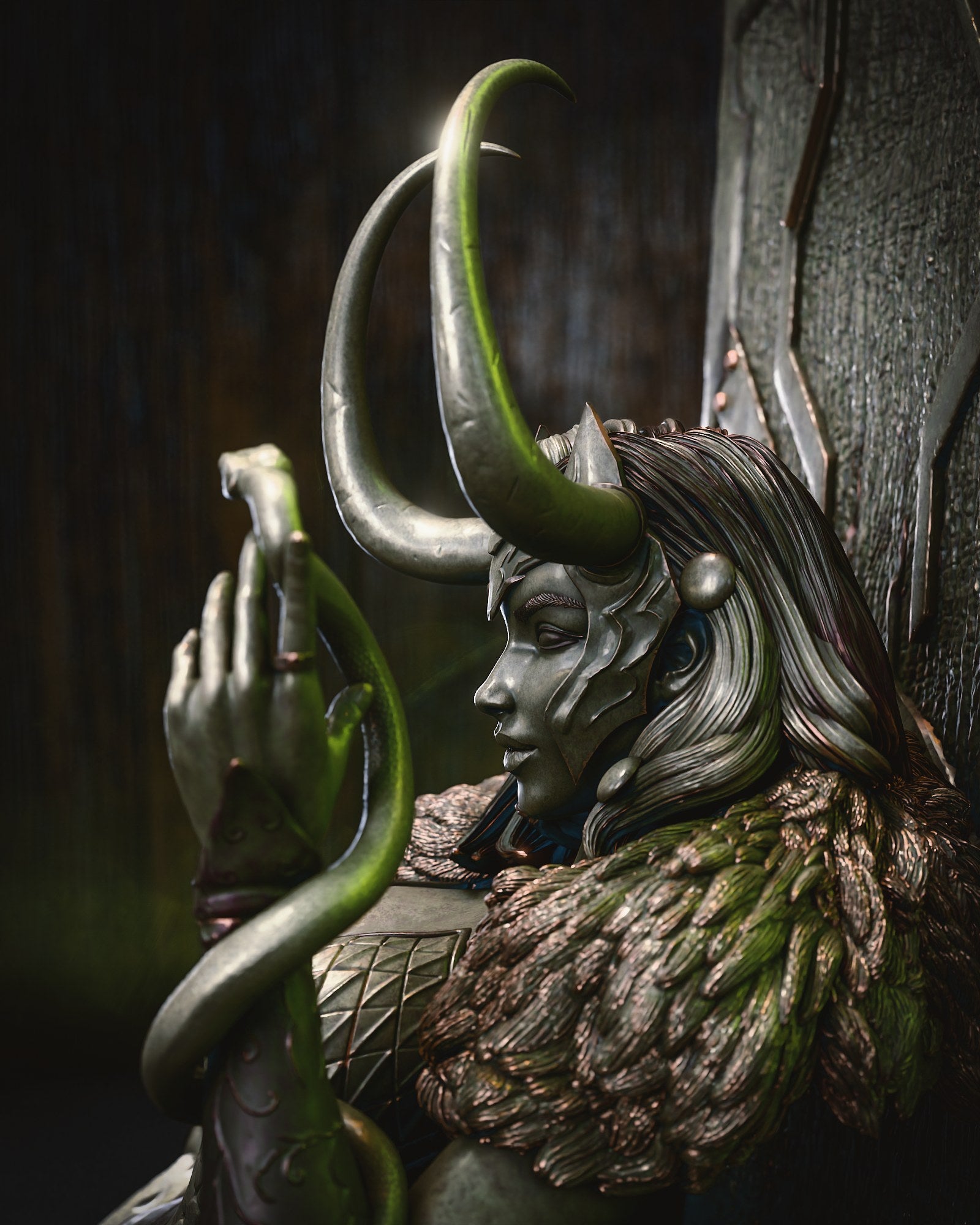 Loki Marvel resin figure by CA 3D Studios — studio preview 2