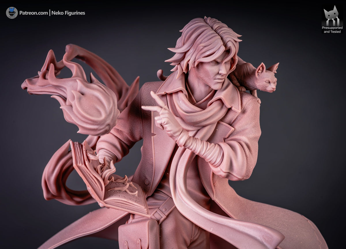 Caleb Widogast (Critical Role) resin figure by Neko Figurines — studio render 4