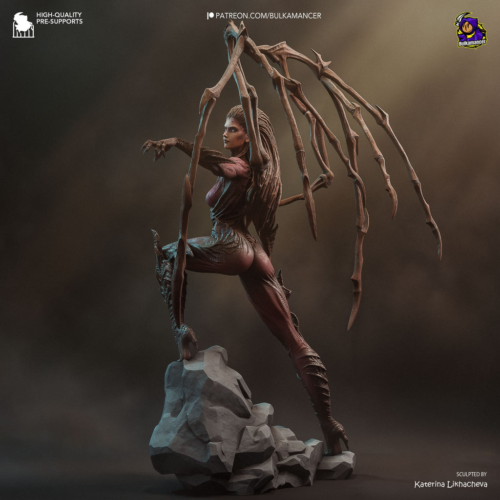 Sarah Kerrigan (StarCraft) resin figure by Bulkamancer — studio render 3