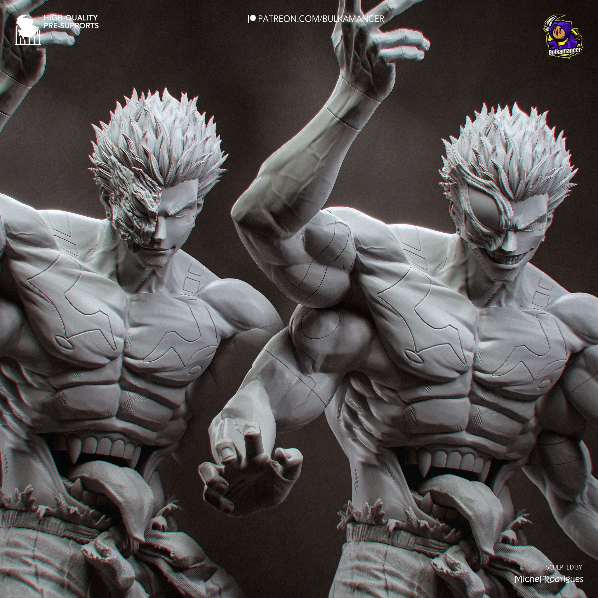 Ryomen Sukuna (Jujutsu Kaisen) resin figure by Bulkamancer — studio render 12