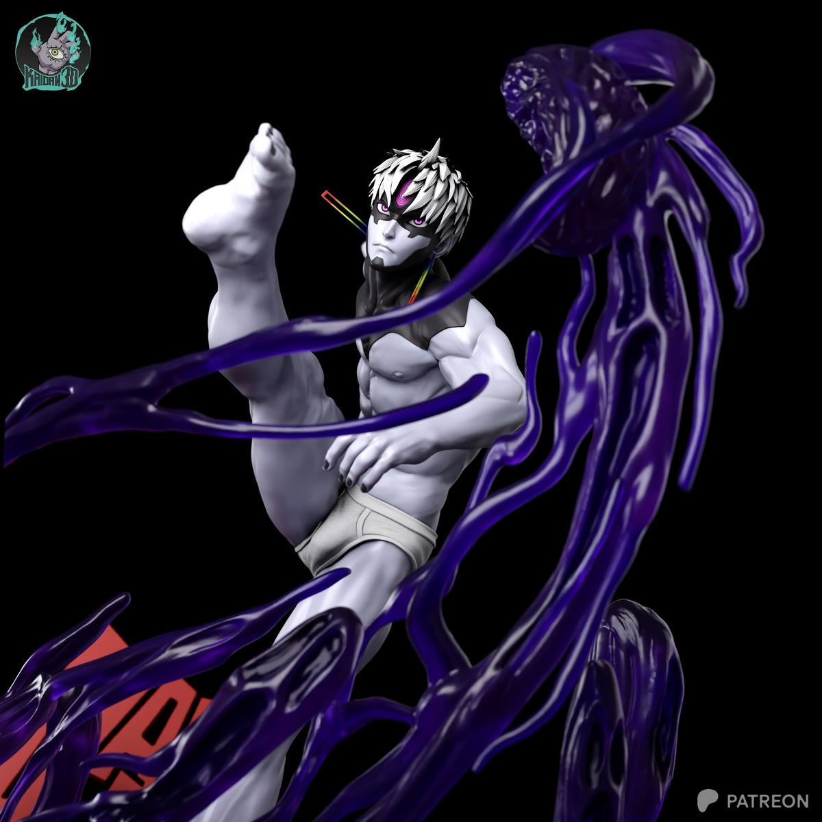 Jiji (Dandadan) resin figure by Kaidan 3D — studio render 3