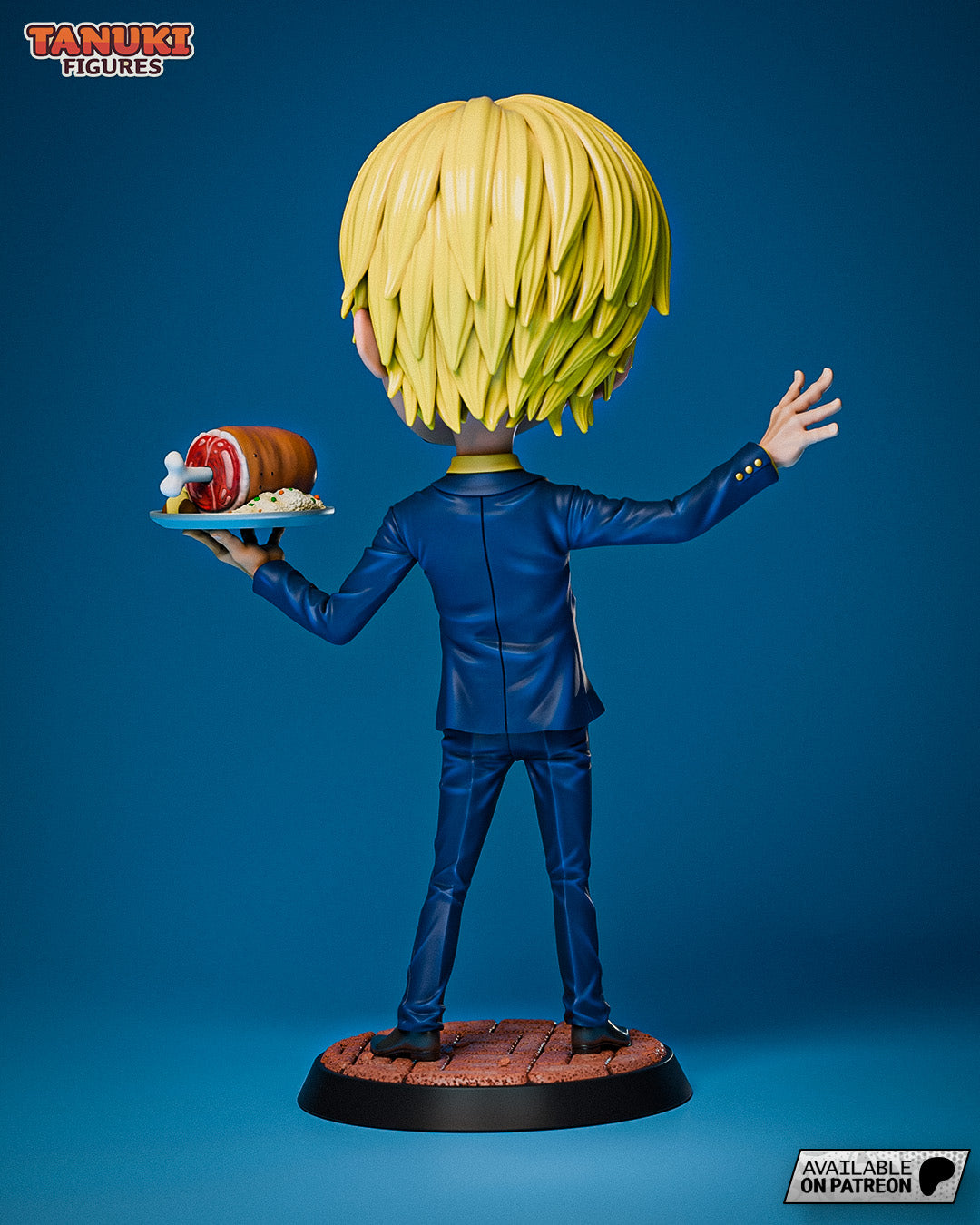 Sanji (One Piece) resin figure by Tanuki Figures — studio render 4