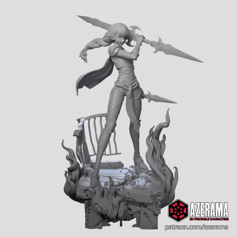 Esil Radiru (Solo Leveling) resin figure by Azerama — studio render 6