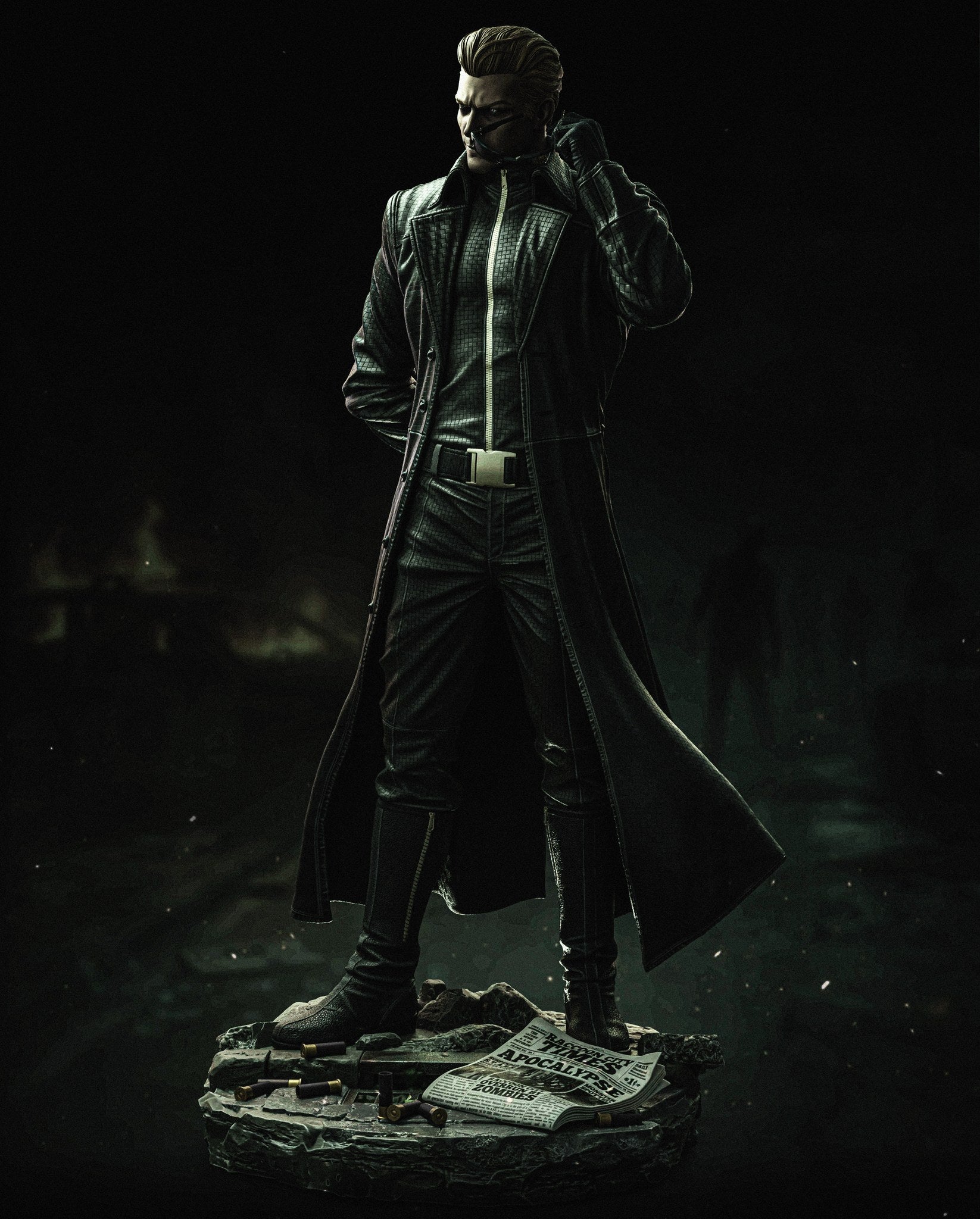 Albert Wesker Resident Evil resin figure by CA 3D Studios — studio preview 4