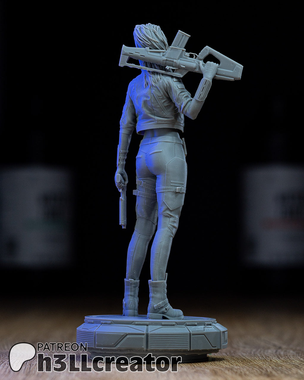Rogue Amendiares (Cyberpunk 2077) resin figure by h3LLcreator — studio render 9