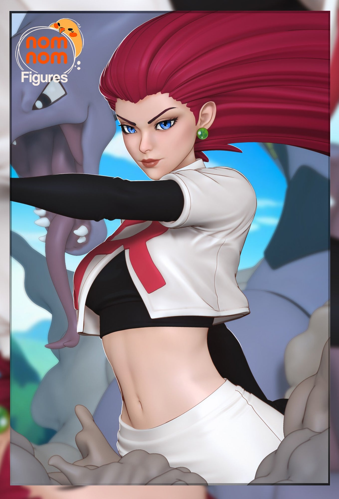 Jessie Pokemon resin figure by NomNom Figures — studio preview 1
