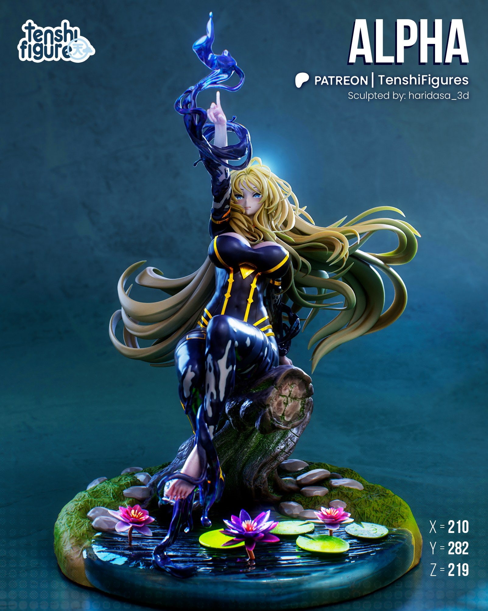 Alpha (The Eminence in Shadow) resin figure by Tenshi Figures — studio render 5