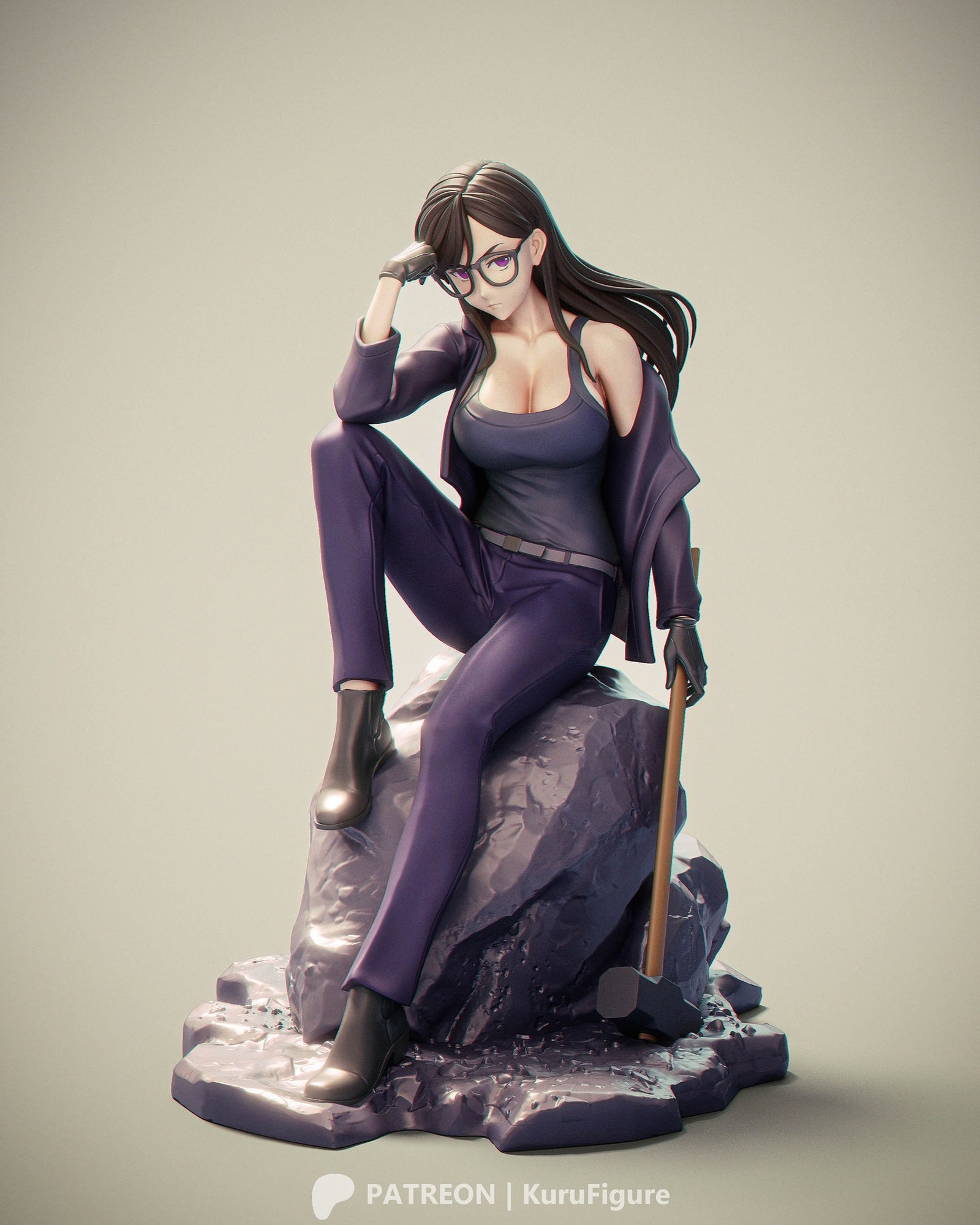 Hizuru Minakata (Summer Time Rendering) resin figure by Kuru Figures — studio render 3
