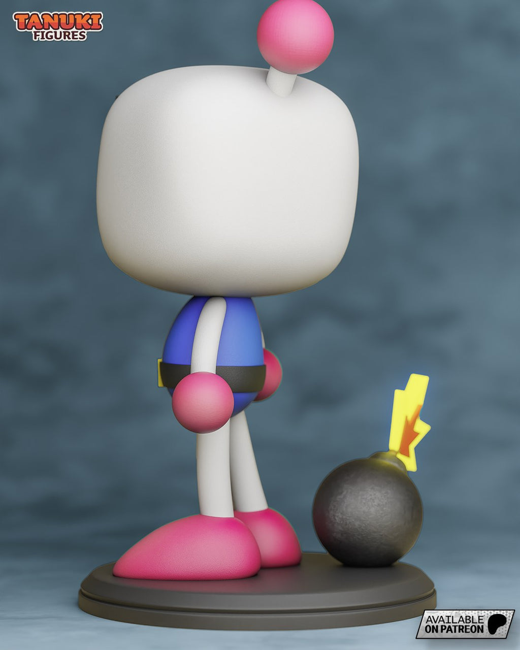 Bomberman (Bomberman) resin figure by Tanuki Figures — studio render 3