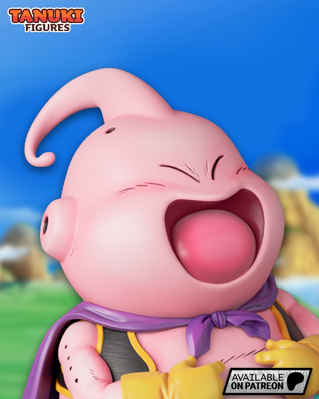 Majin Buu (Dragon Ball) resin figure by Tanuki Figures — studio render 1