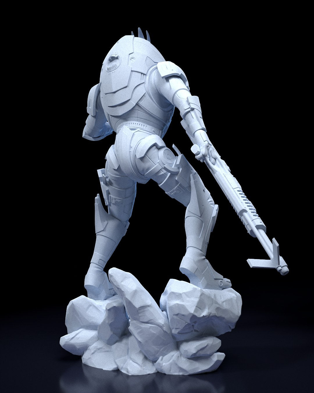 Garrus Vakarian (Mass Effect) resin figure by h3LLcreator — studio render 5