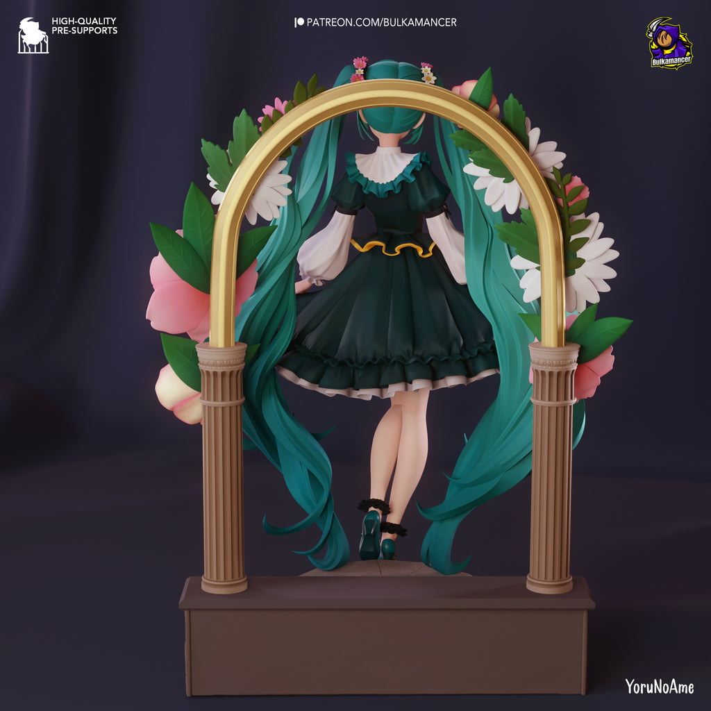 Hatsune Miku (Vocaloid) resin figure by Bulkamancer — studio render 3