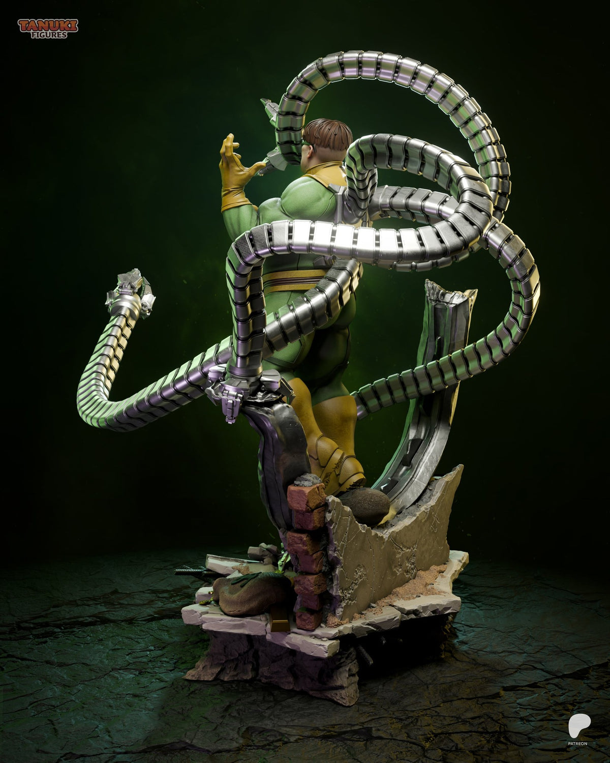 Doctor Octopus (Marvel) resin figure by Tanuki Figures — studio render 3