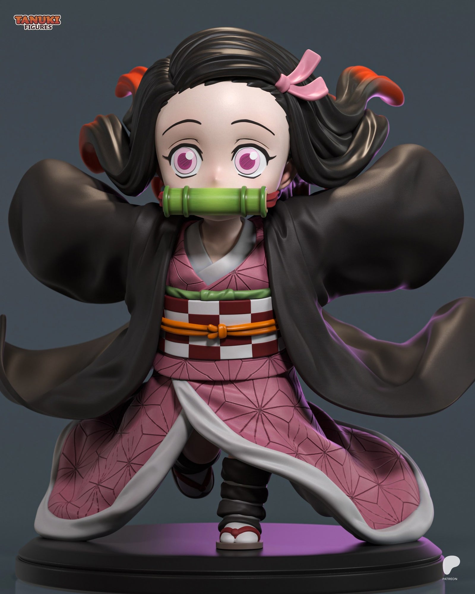 Nezuko Kamado (Demon Slayer) resin figure by Tanuki Figures — studio render 5