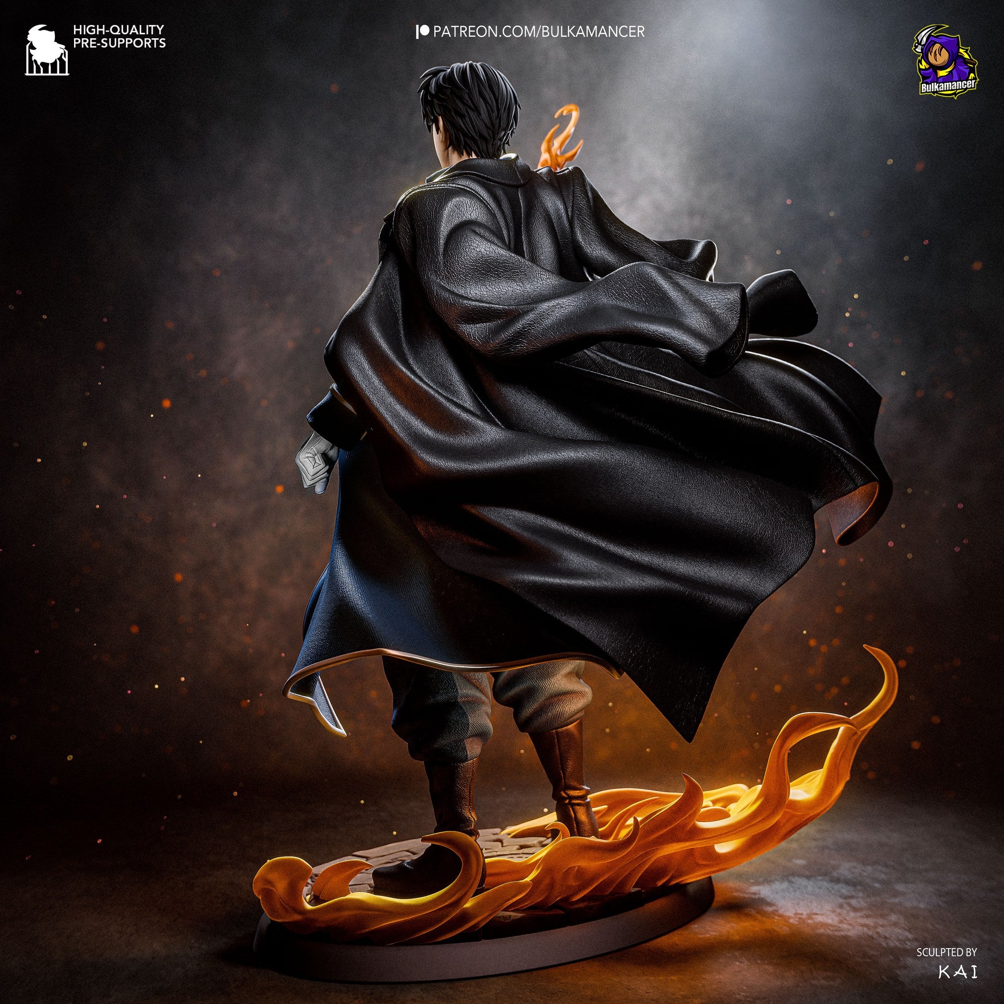 Roy Mustang (Fullmetal Alchemist) resin figure by Bulkamancer — studio render 7