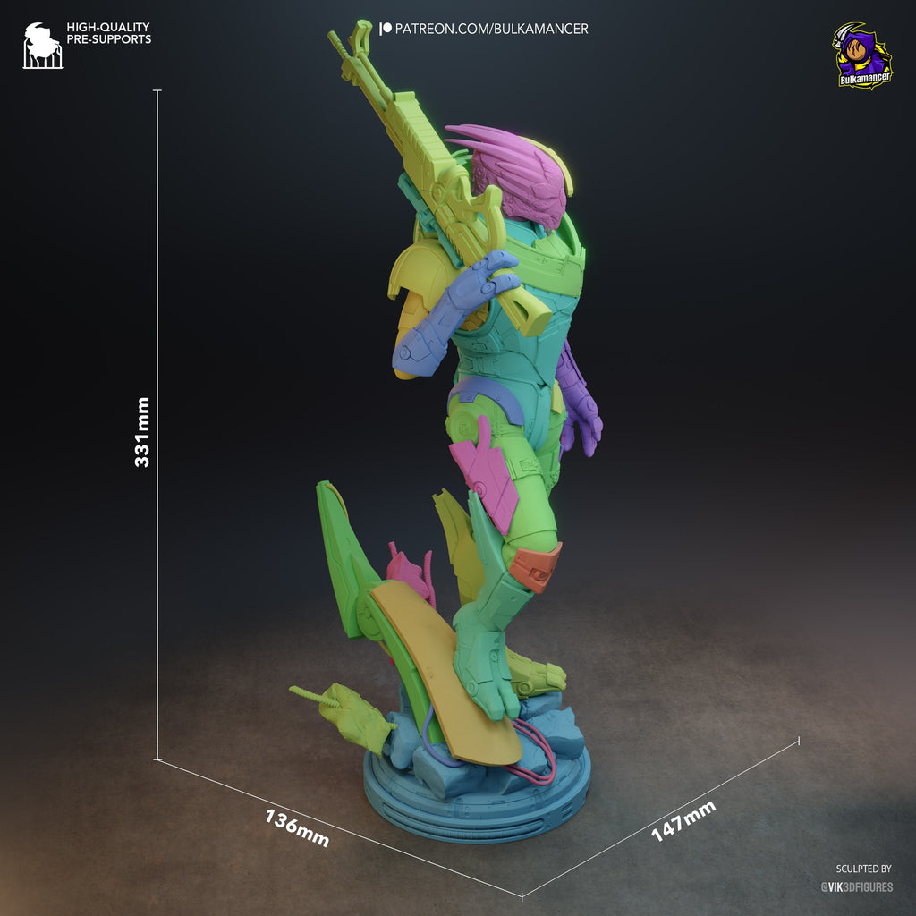 Garrus Vakarian (Mass Effect) resin figure by Bulkamancer — studio render 9