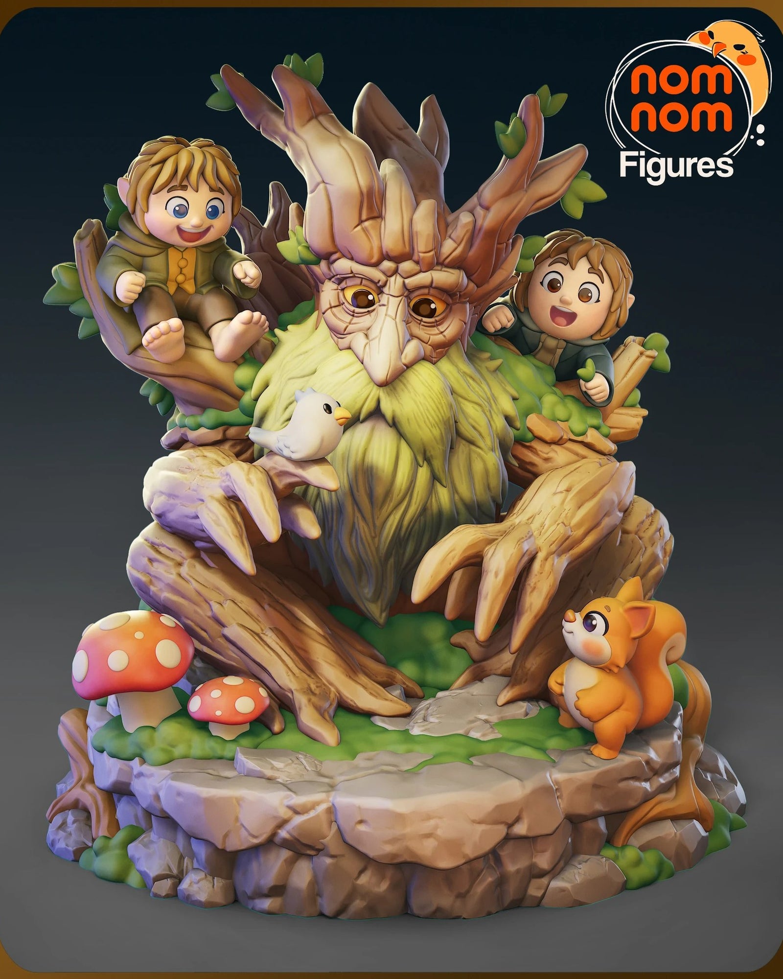 Treebeard The Lord of the Rings Chibi resin figure by NomNom Figures — studio preview 1