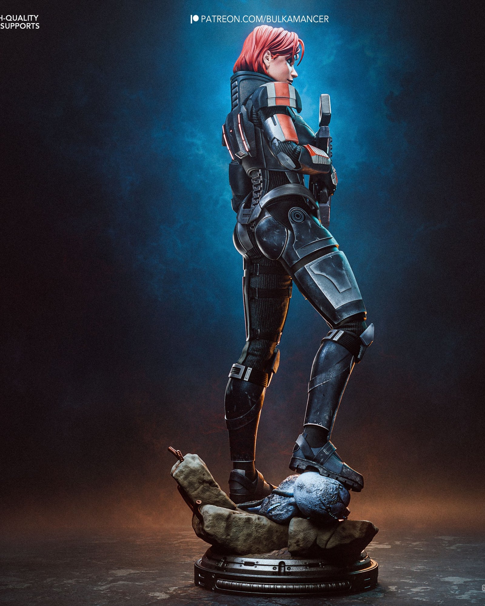 Jane Shepard (Mass Effect) resin figure by Bulkamancer — studio render 5