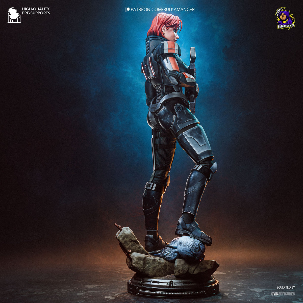 Jane Shepard (Mass Effect) resin figure by Bulkamancer — studio render 5