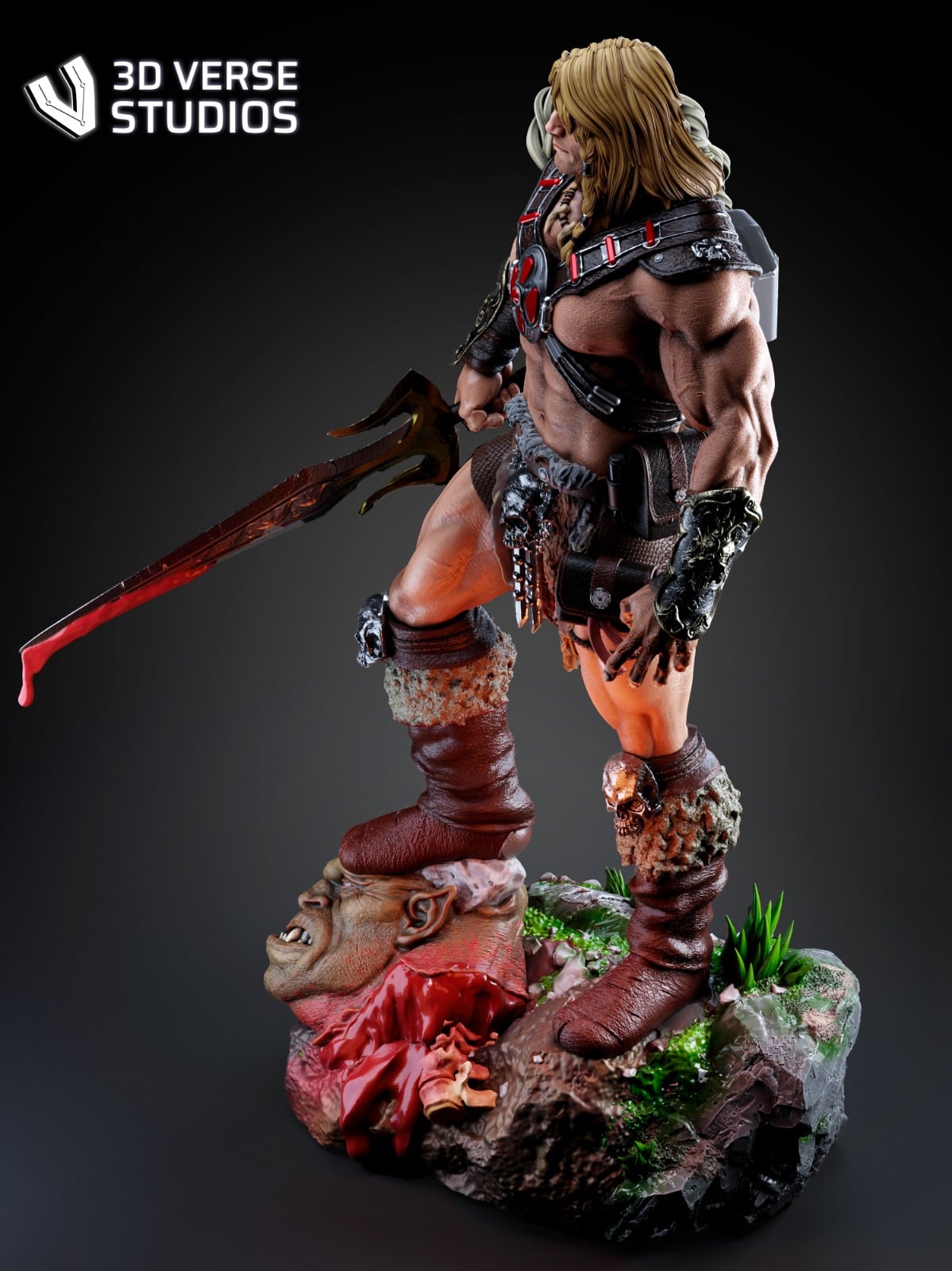 He-Man Masters of the Universe resin figure by CA 3D Studios — studio preview 6
