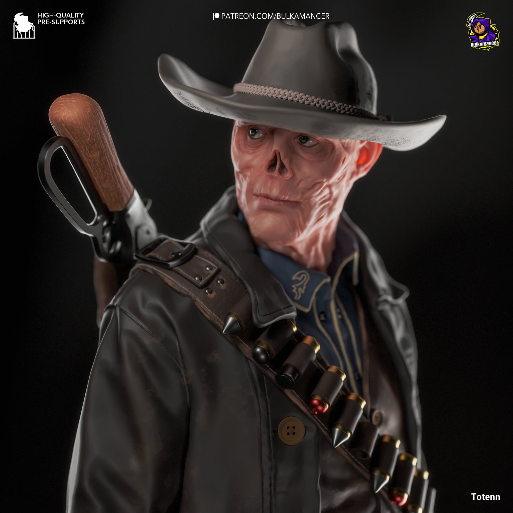 The Ghoul (Fallout) resin figure by Bulkamancer — studio render 6