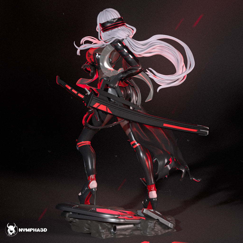Scarlet: Black Shadow (NIKKE: Goddess of Victory) resin figure by Nympha — studio render 3