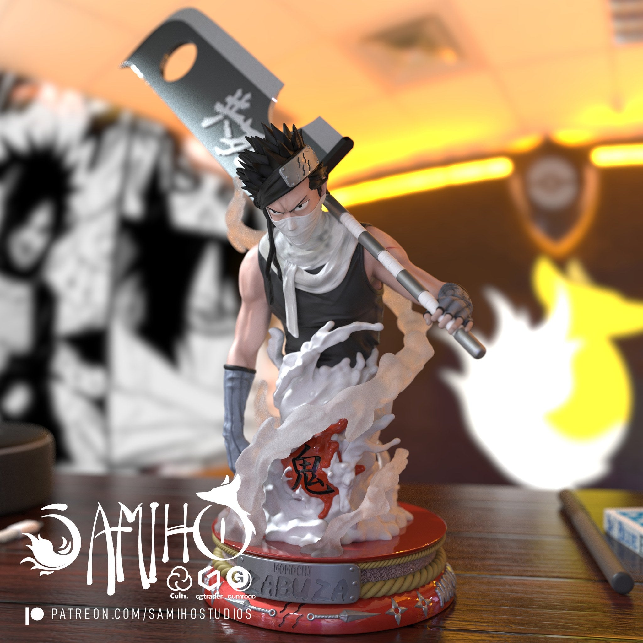 zabuza momochi naruto samiho studios of the hidden mist