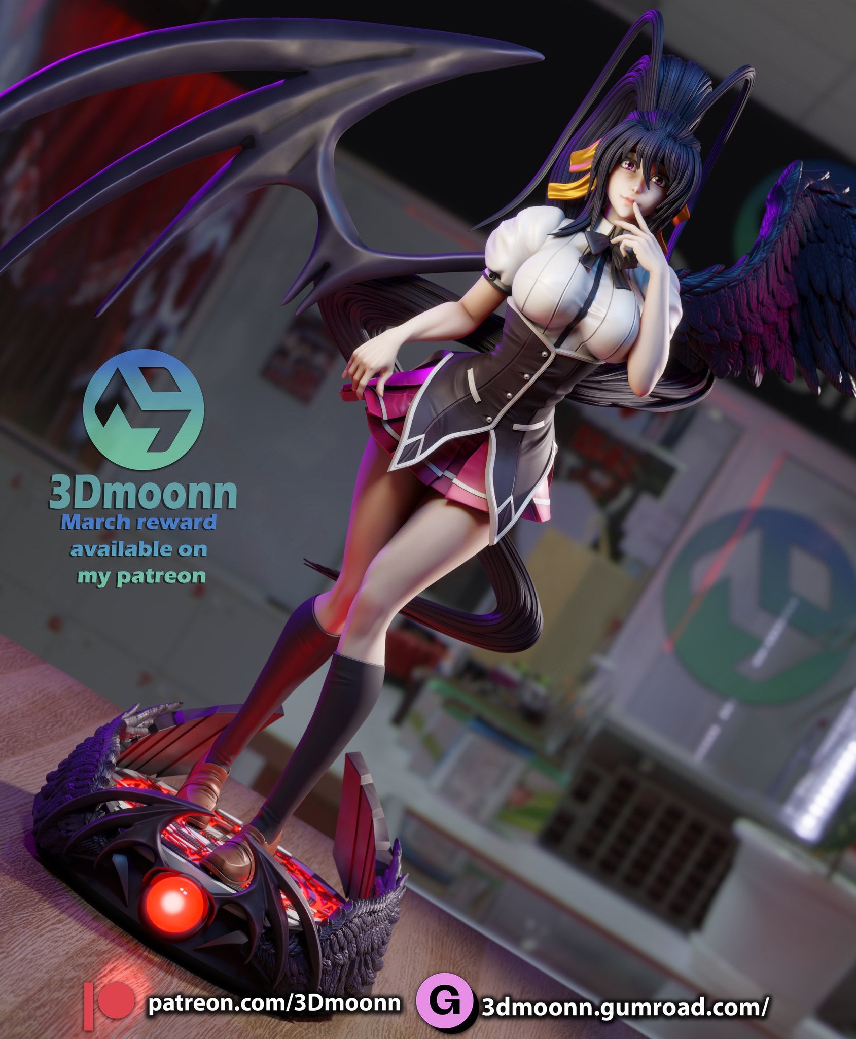 Akeno Himejima — studio render 10