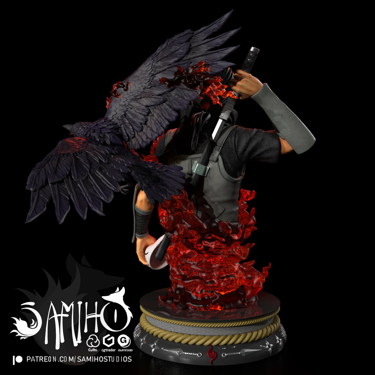 itachi uchiha naruto samiho studios anbu