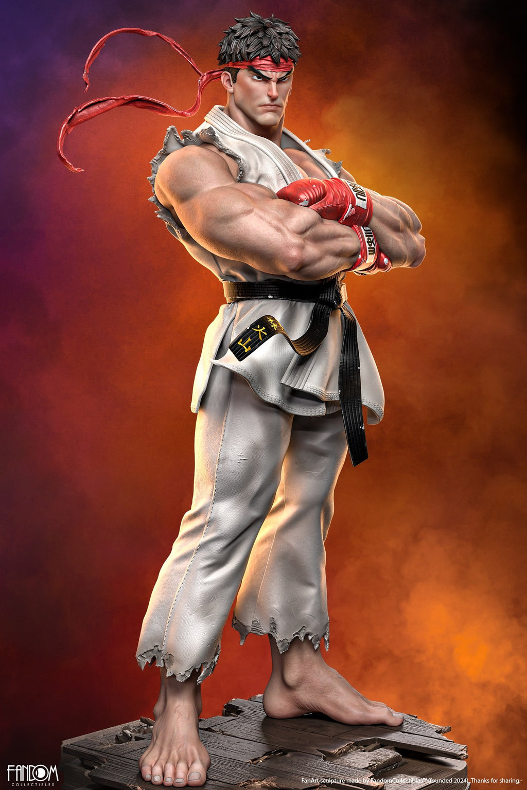 ryu street fighter fandom 3d print model stl