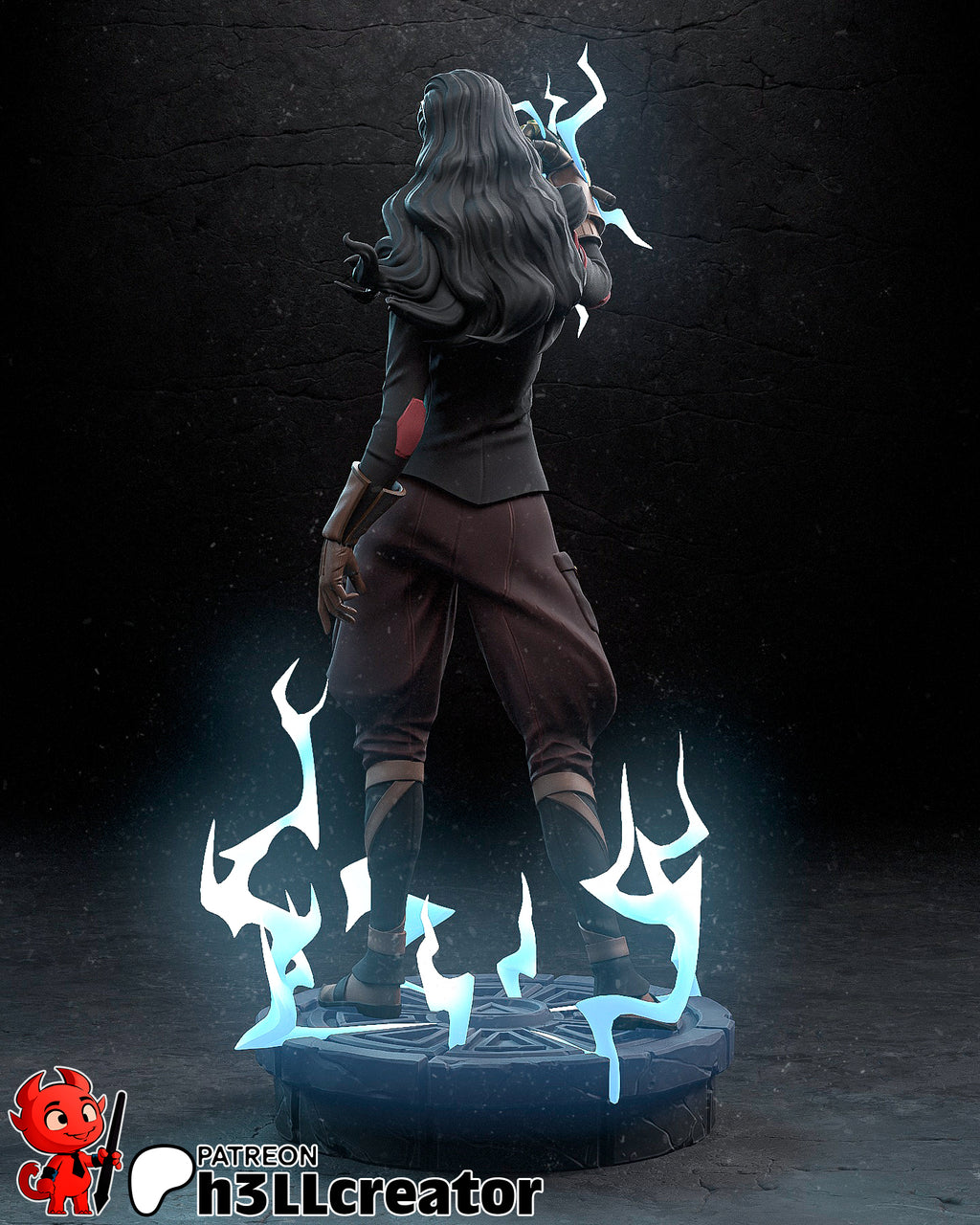 Asami Sato (The Legend of Korra) resin figure by h3LLcreator — studio render 3