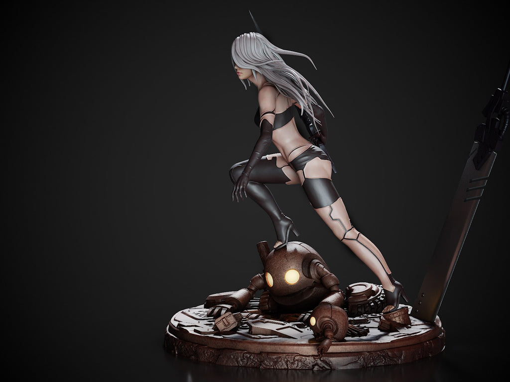 A2 NieR Automata resin figure by CA 3D Studios — studio preview 5