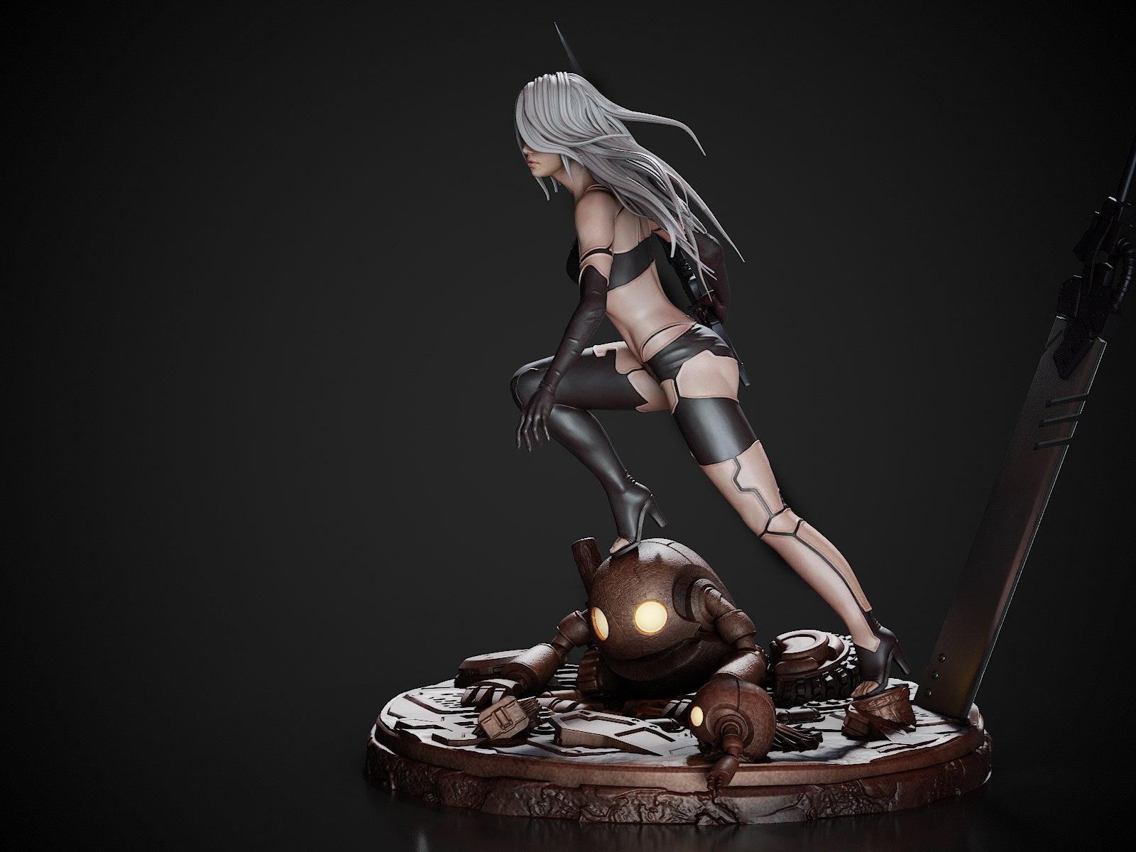 A2 NieR Automata resin figure by CA 3D Studios — studio preview 5