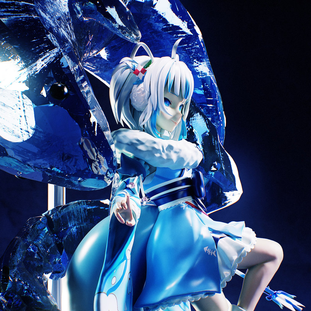 Gawr Gura (Hololive) resin figure by Tenshi Figures — studio render 2