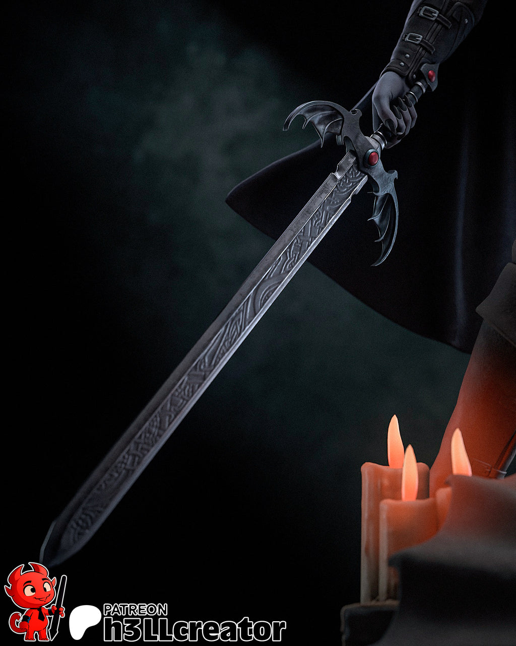 Strahd von Zarovich (Dungeons and Dragons) resin figure by h3LLcreator — studio render 13