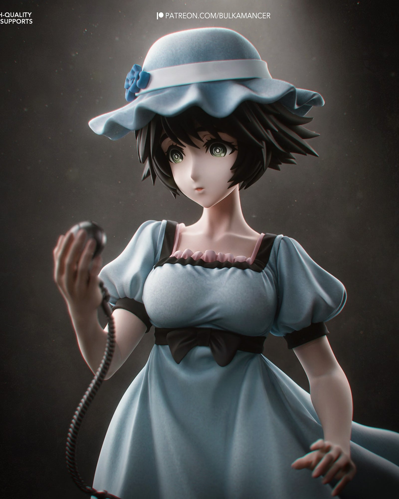 Mayuri Shiina (Steins Gate) resin figure by Bulkamancer — studio render 1