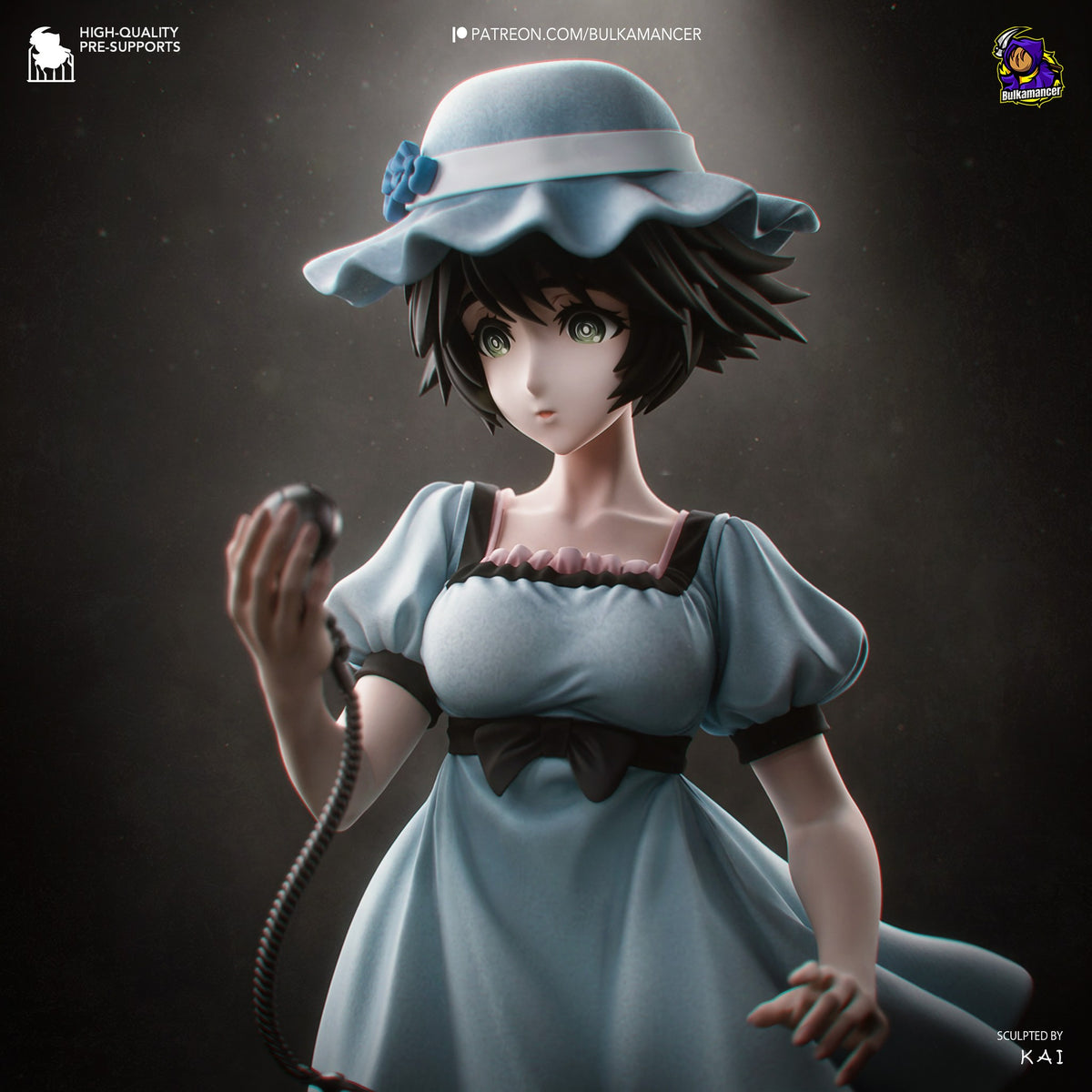 Mayuri Shiina (Steins Gate) resin figure by Bulkamancer — studio render 1