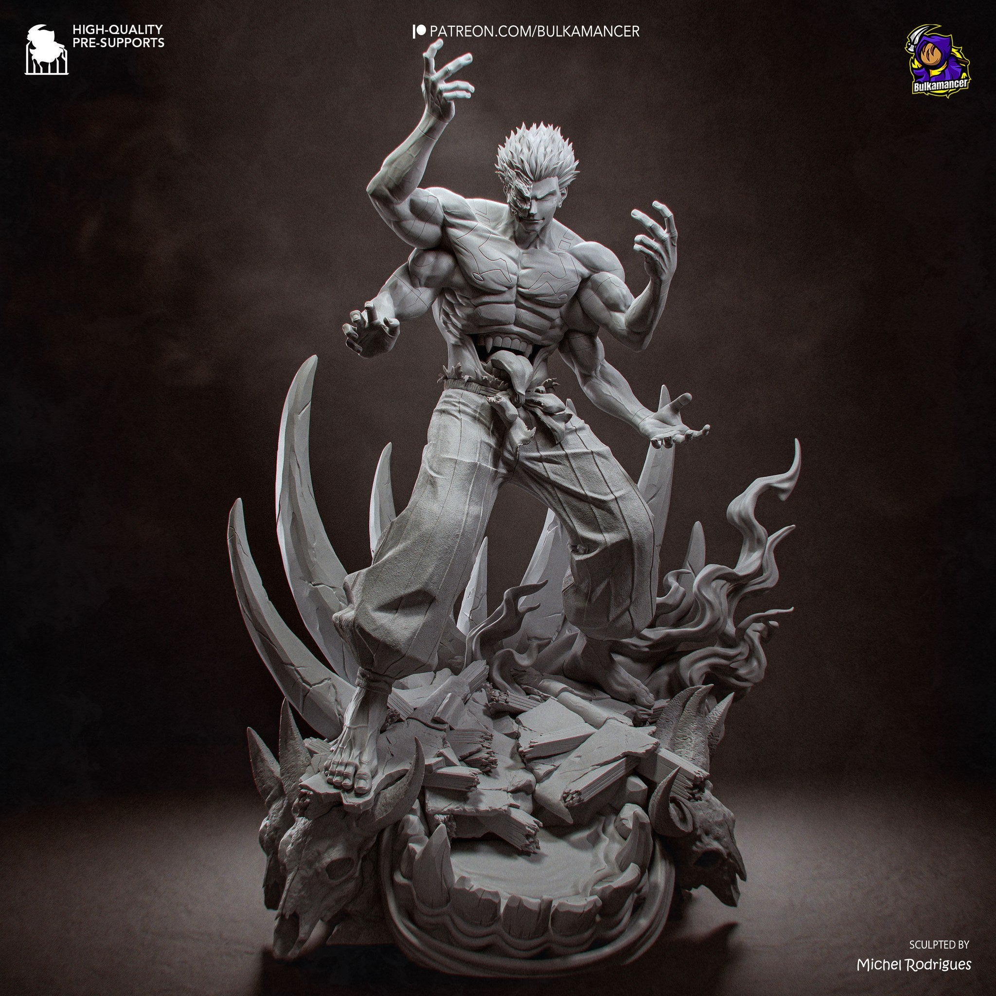 Ryomen Sukuna (Jujutsu Kaisen) resin figure by Bulkamancer — studio render 13