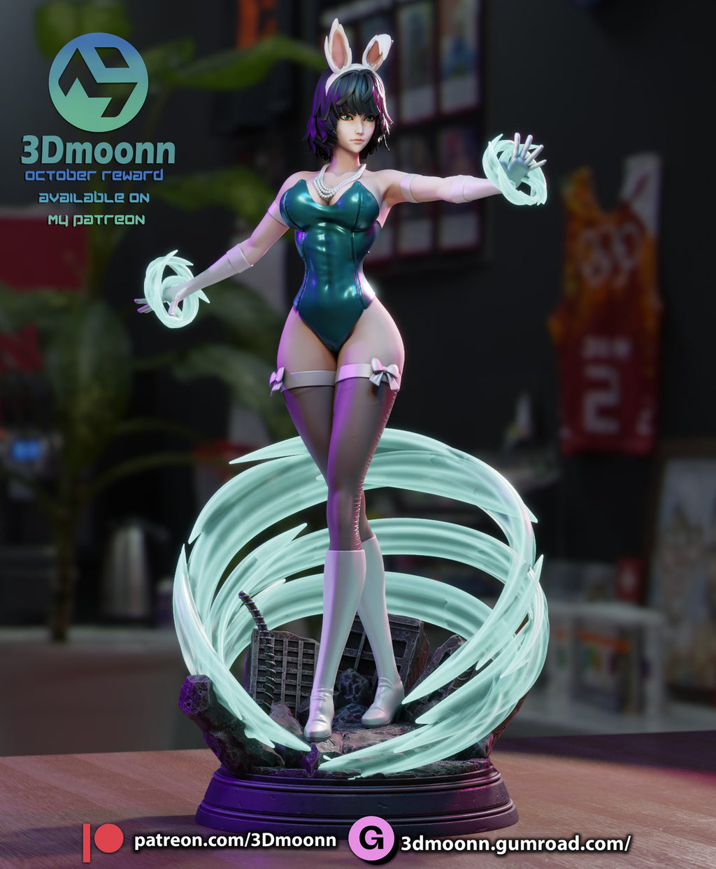 fubuki one punch man 3dmoonn 3d print model
