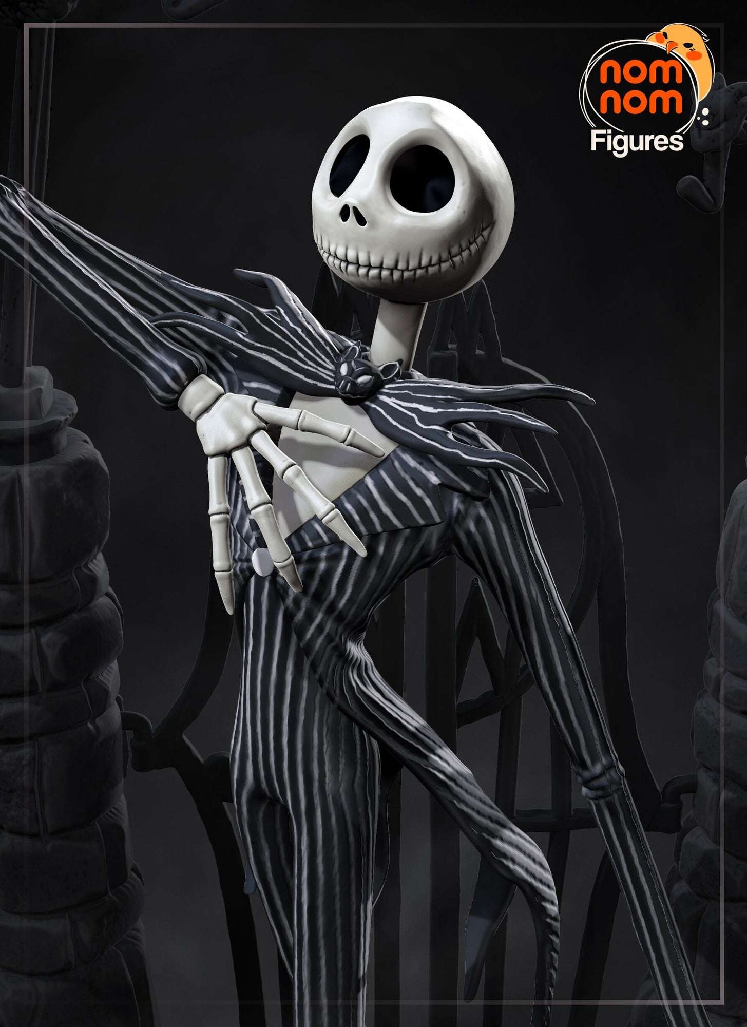 Jack Skellington The Nightmare Before Christmas Christmas resin figure by NomNom Figures — studio preview 1