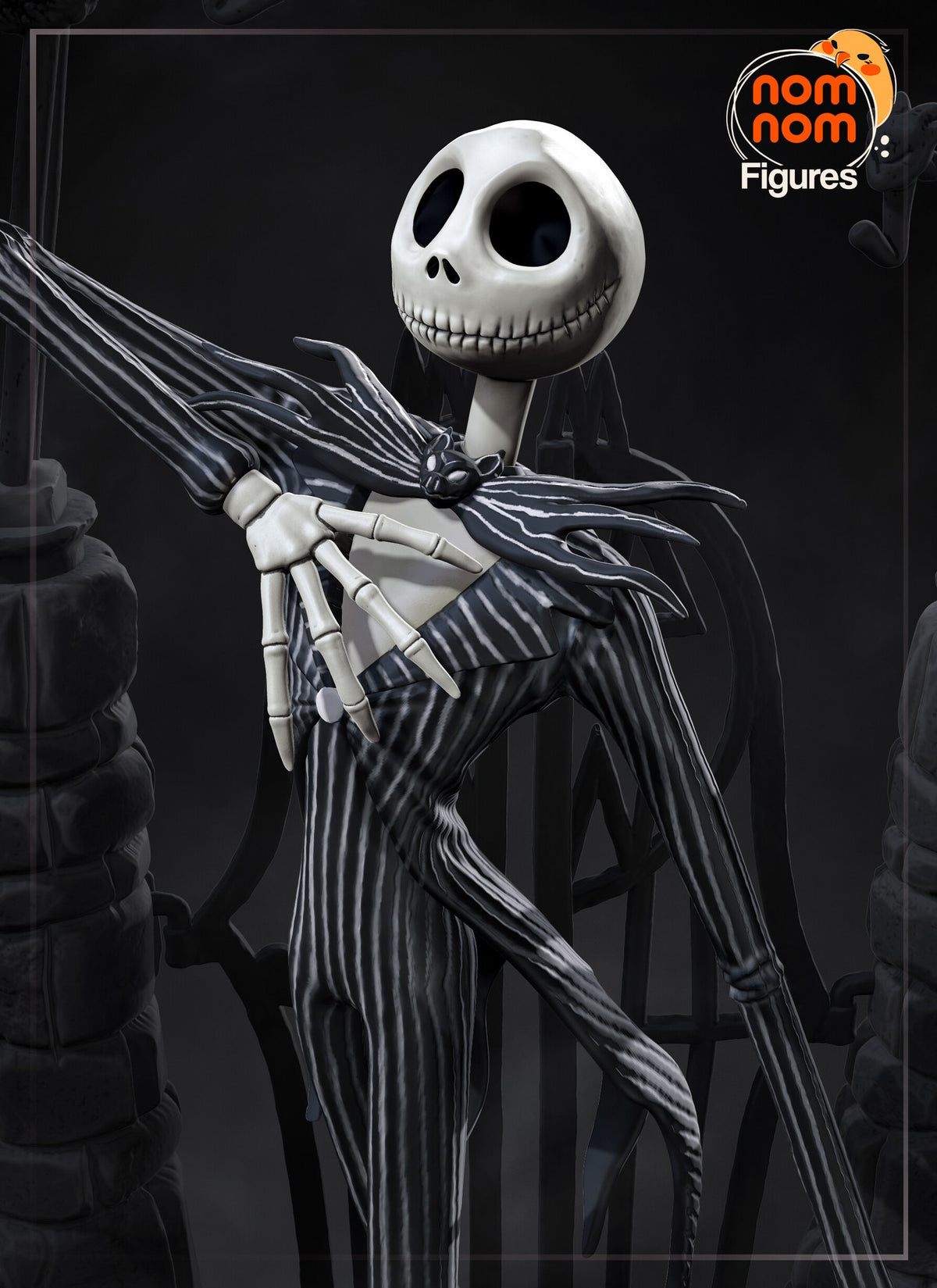 Jack Skellington The Nightmare Before Christmas Christmas resin figure by NomNom Figures — studio preview 1